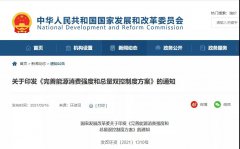 发改委鼓励地方增加可再生能源消费，完善能源消费强度和总量双控制度