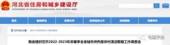 2022-2023年采暖季河北省城市供热暨农村清洁取暖工作视频会议